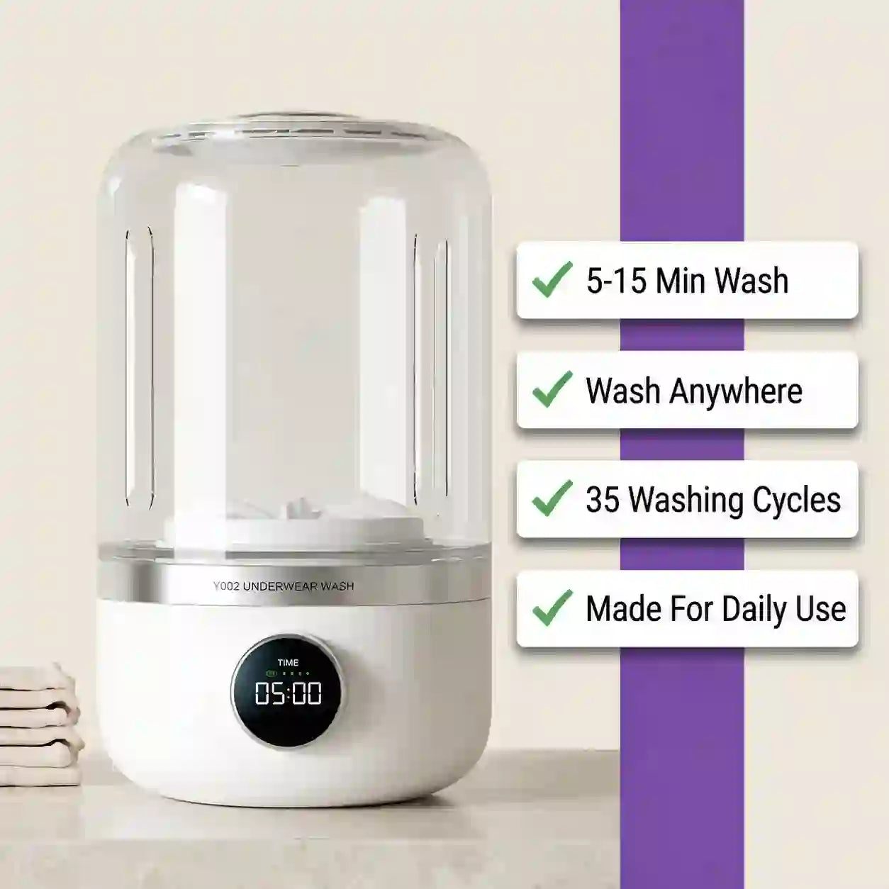 PureWash™ Mini Portable Washer | Stop Cross-Contamination. Wash Smarter.