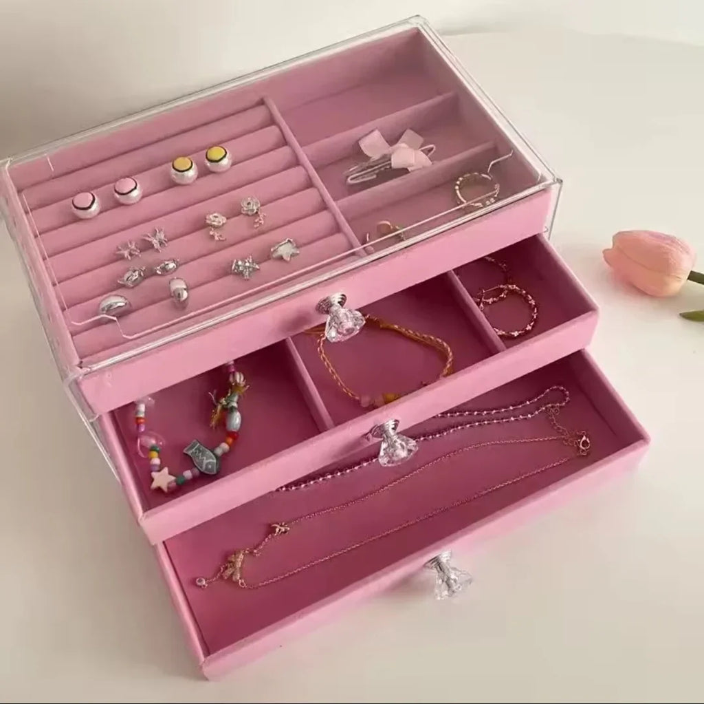 3 Layers Luxury Jewellery Box | Tangled Chains. Lost Earrings. Never Again | Womens Gift