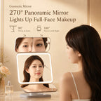 AuraGlow™ LED Makeup Mirror & Organiser | Bad Lighting Is Ruining Your Makeup — This Fixes It