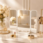 AuraGlow™ LED Makeup Mirror & Organiser | Bad Lighting Is Ruining Your Makeup — This Fixes It