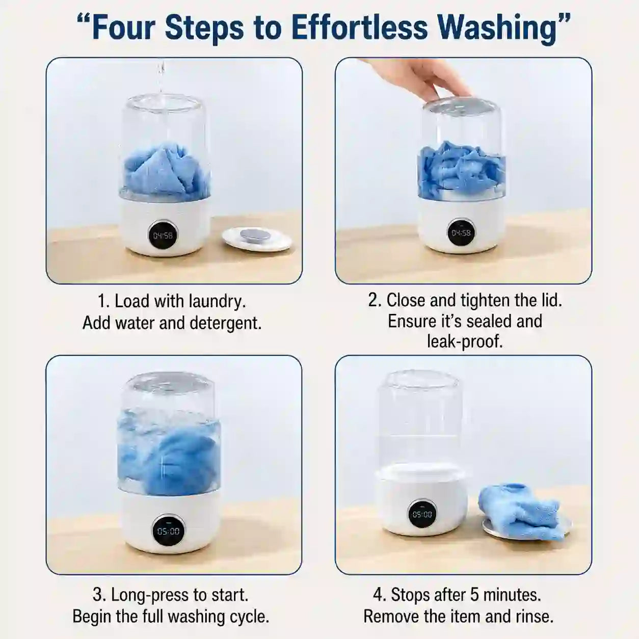 PureWash™ Mini Portable Washer | Stop Cross-Contamination. Wash Smarter.